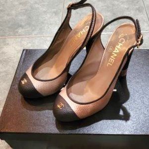 Chanel Slingback Heels Size 35